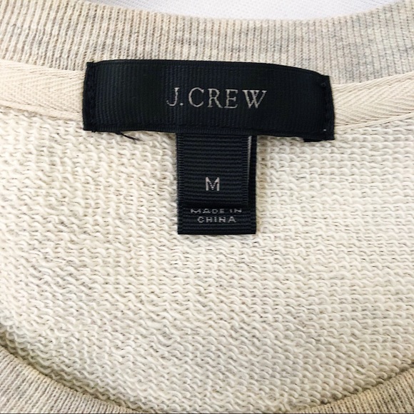J. Crew Gray Ruffle Hem Sweatshirt - Picture 3 of 6